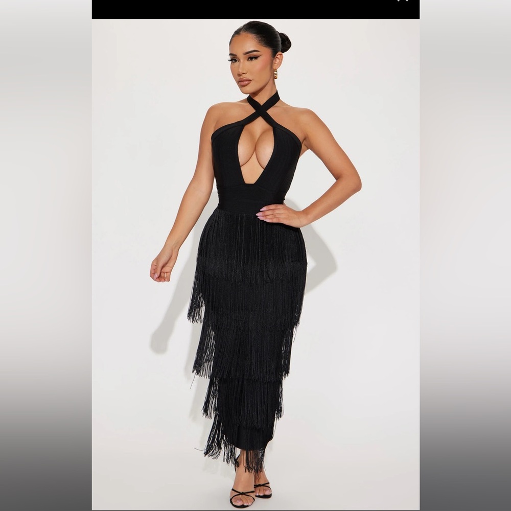 Fashion Nova Bandage Midi Dress
